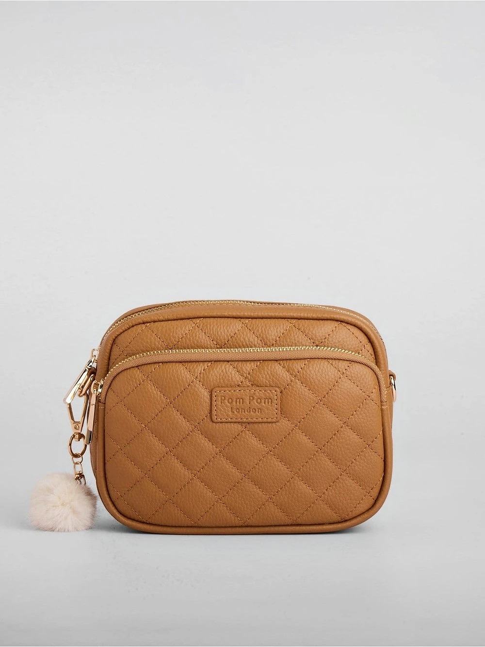 Pom Pom London Original Plus Quilted Bag Crossbody Maple